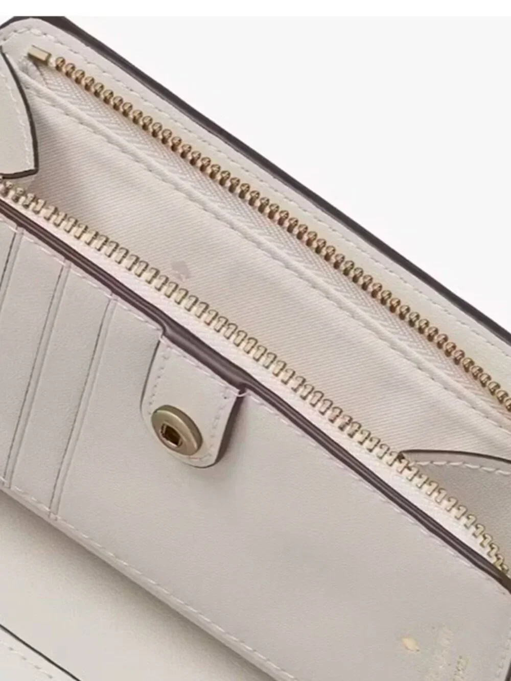 S Kate Spade Lena Medium Bifold Wallet Gray Pebbled Leather KI834 NWT $199